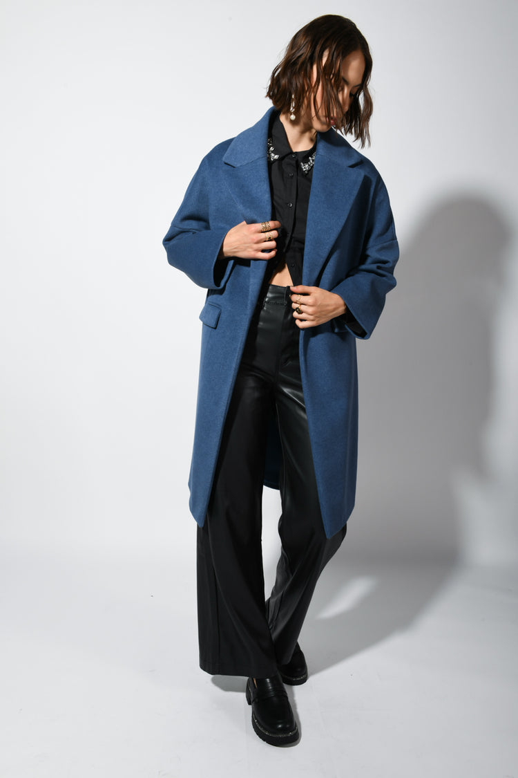 Cappotto oversize monopetto
