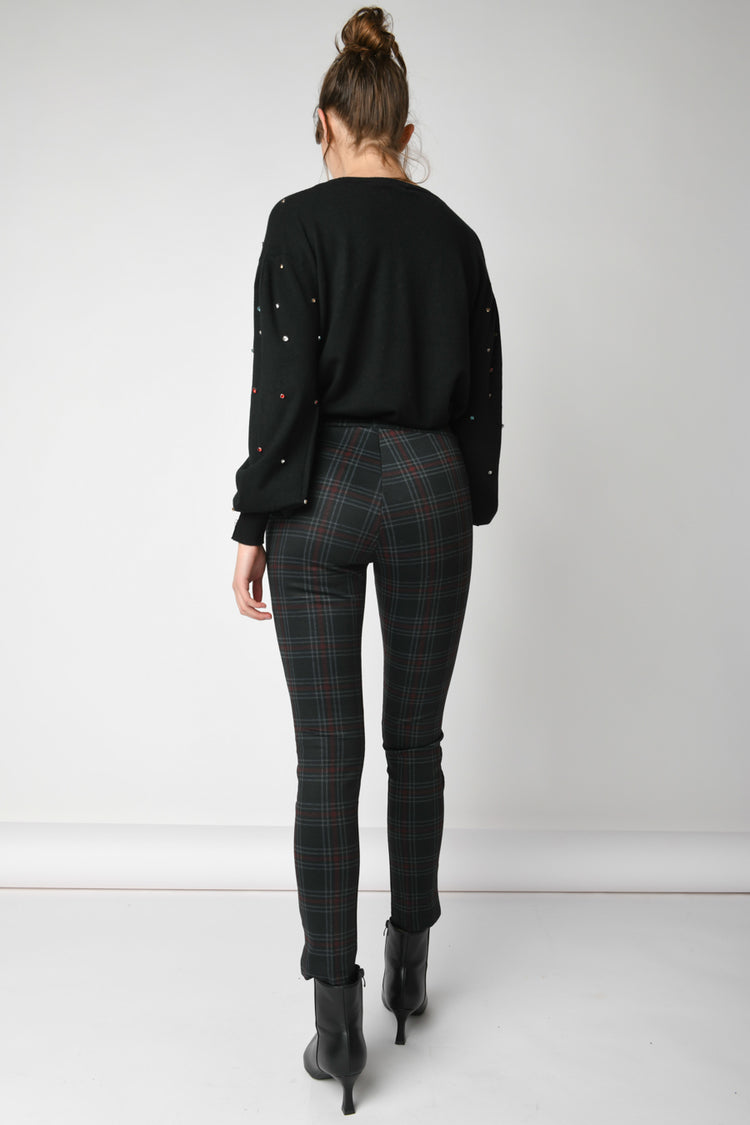 Leggings a stampa check