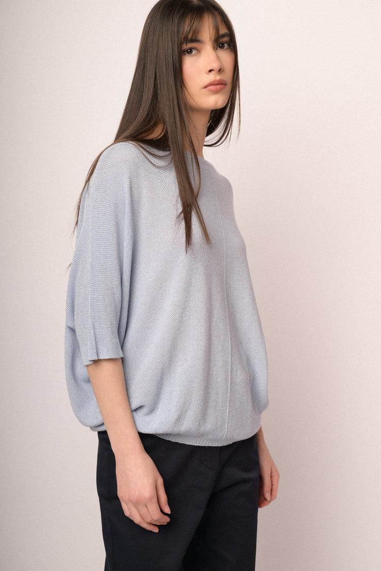 Maglia over con lurex