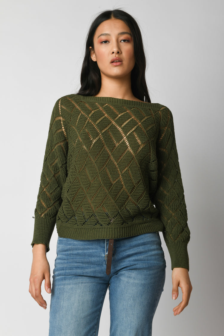 Pull in maglia traforata