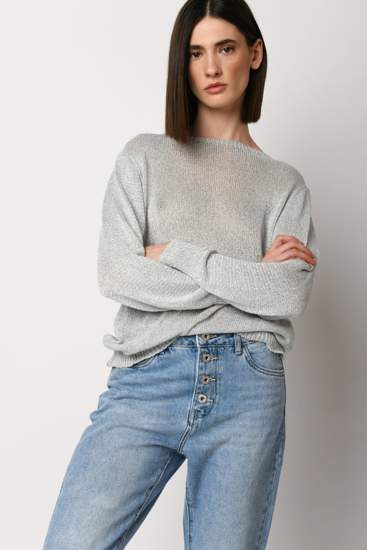 Pull con fiocco sul retro