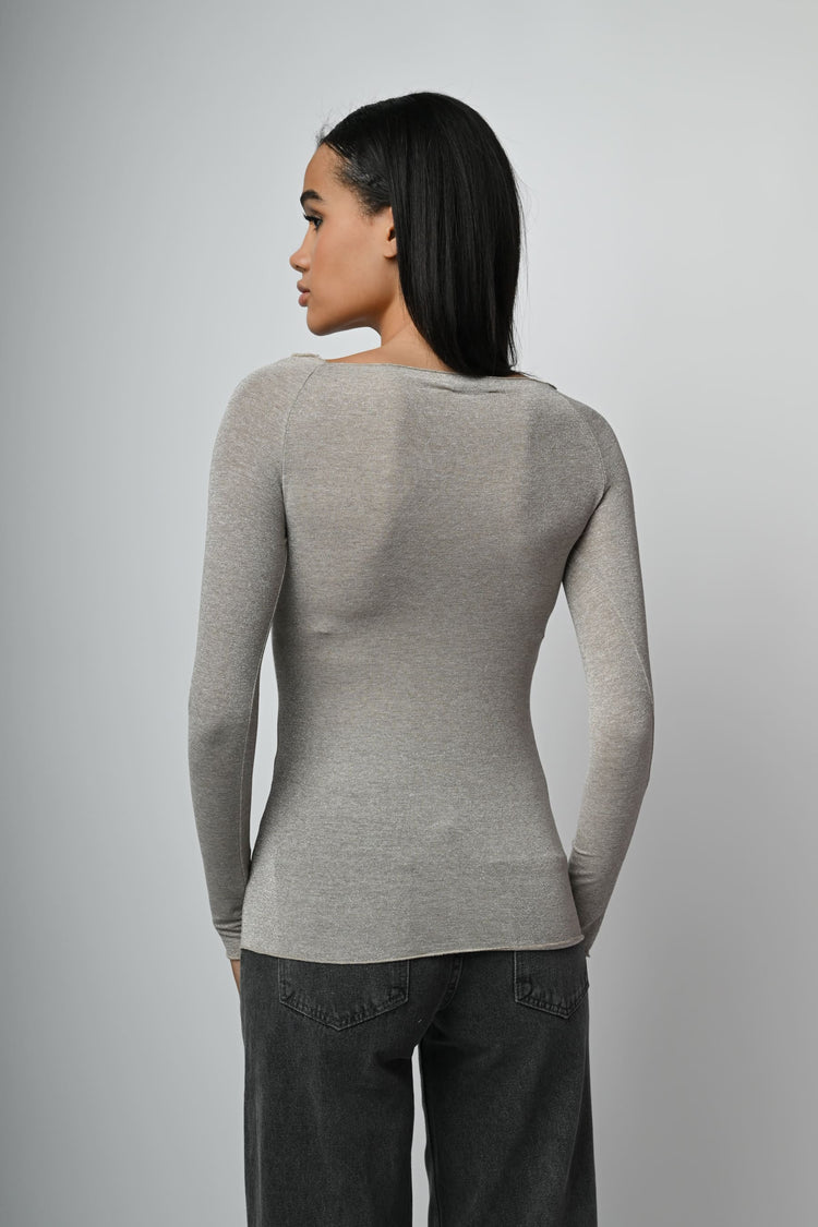 Top in viscosa lurex