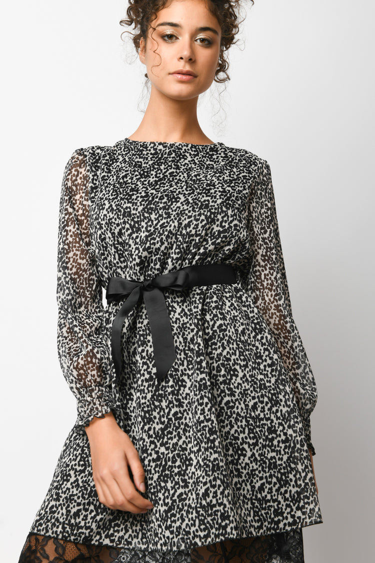 Abito a stampa animalier