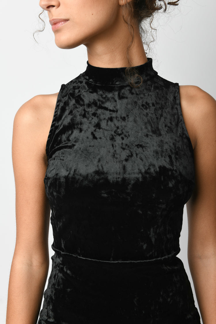 Mini abito in velluto