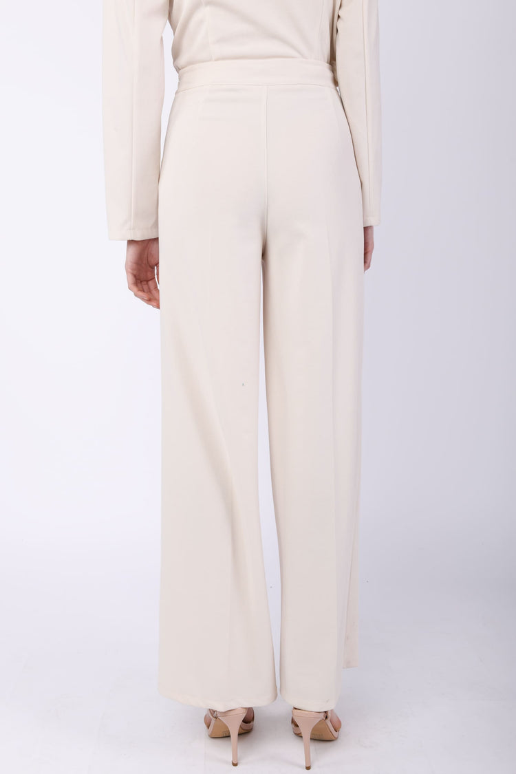 Pantaloni palazzo in tessuto stretch