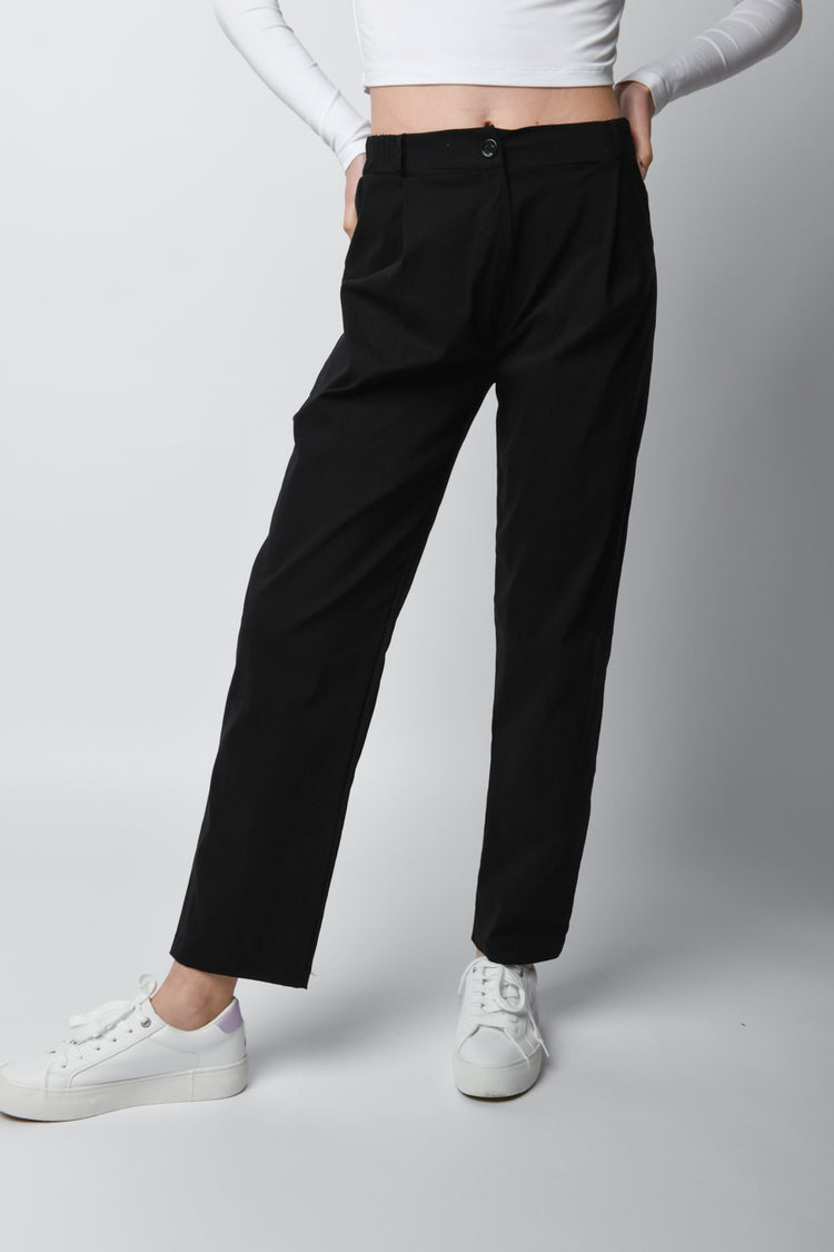 Pantaloni misto viscosa stretch