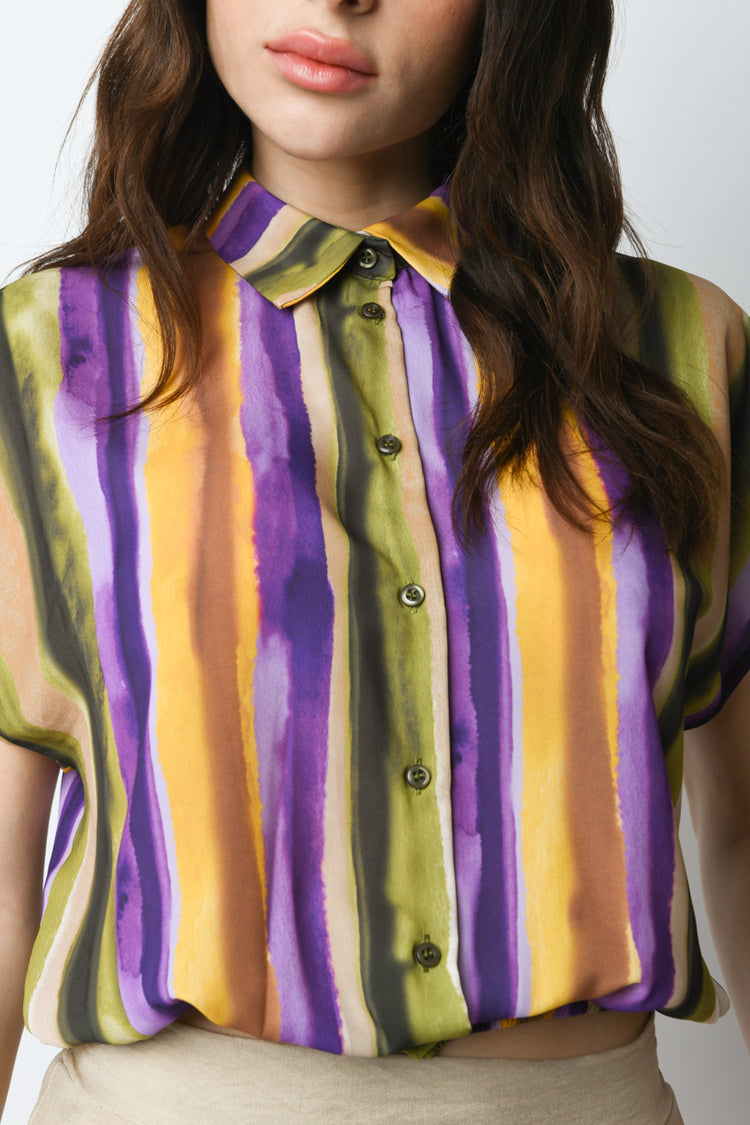 Camicia a stampa righe