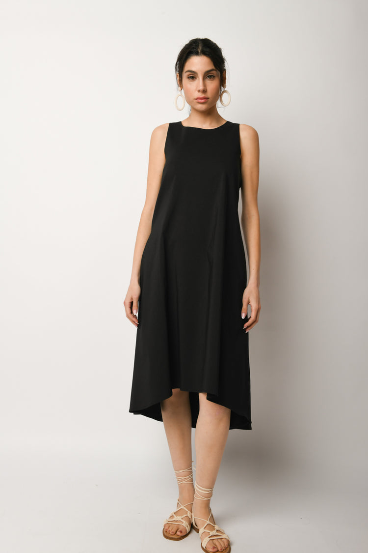 Abito in cotone asimmetrico