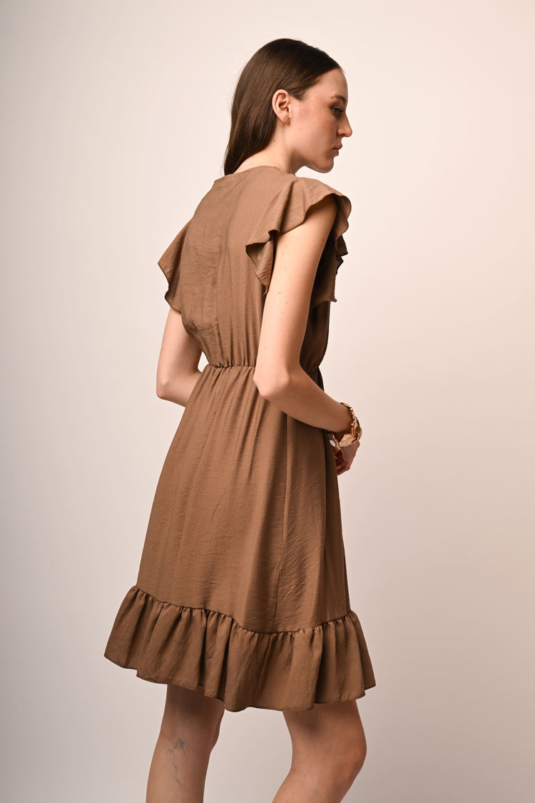 Mini abito con volants