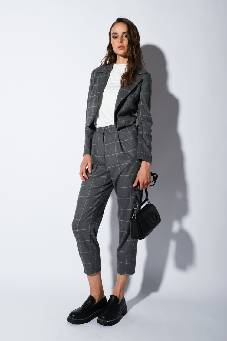 Blazer a stampa check