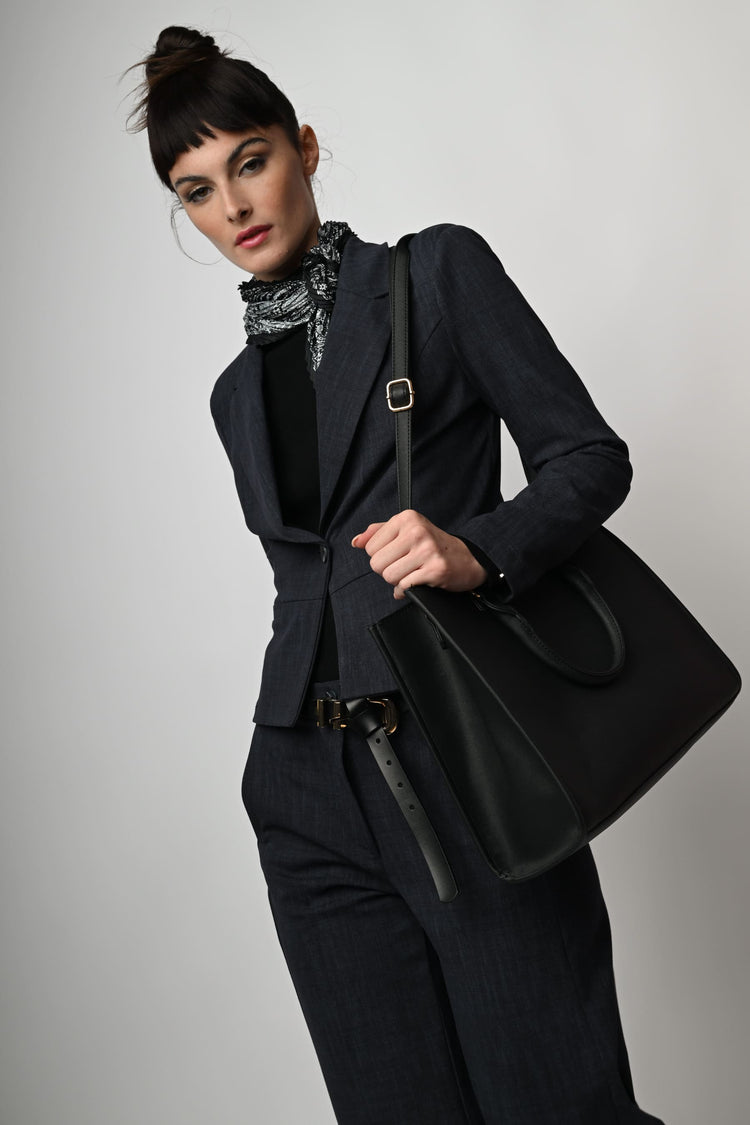 Blazer monopetto misto viscosa