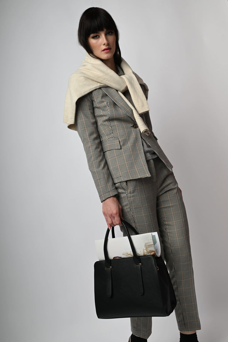 Blazer a motivo pied-de-poule