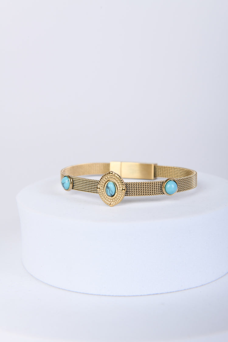 Bracciale rigido con pietre