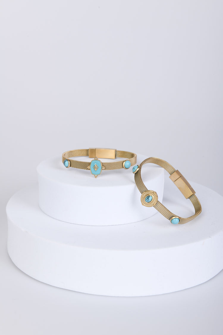 Bracciale rigido con pietre