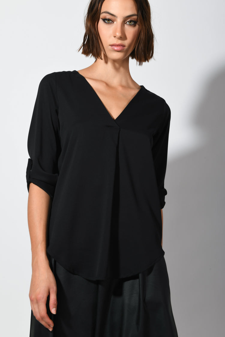 Blusa con scollo a V