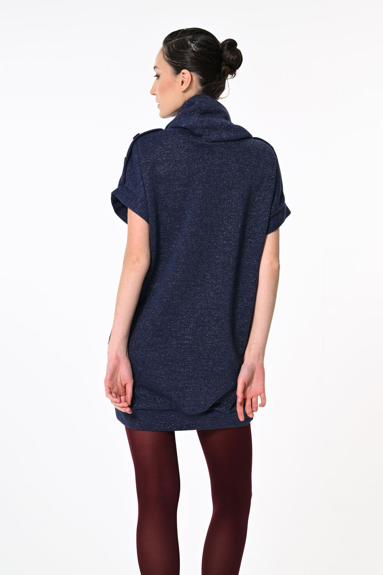 Mini abito in maglia lurex