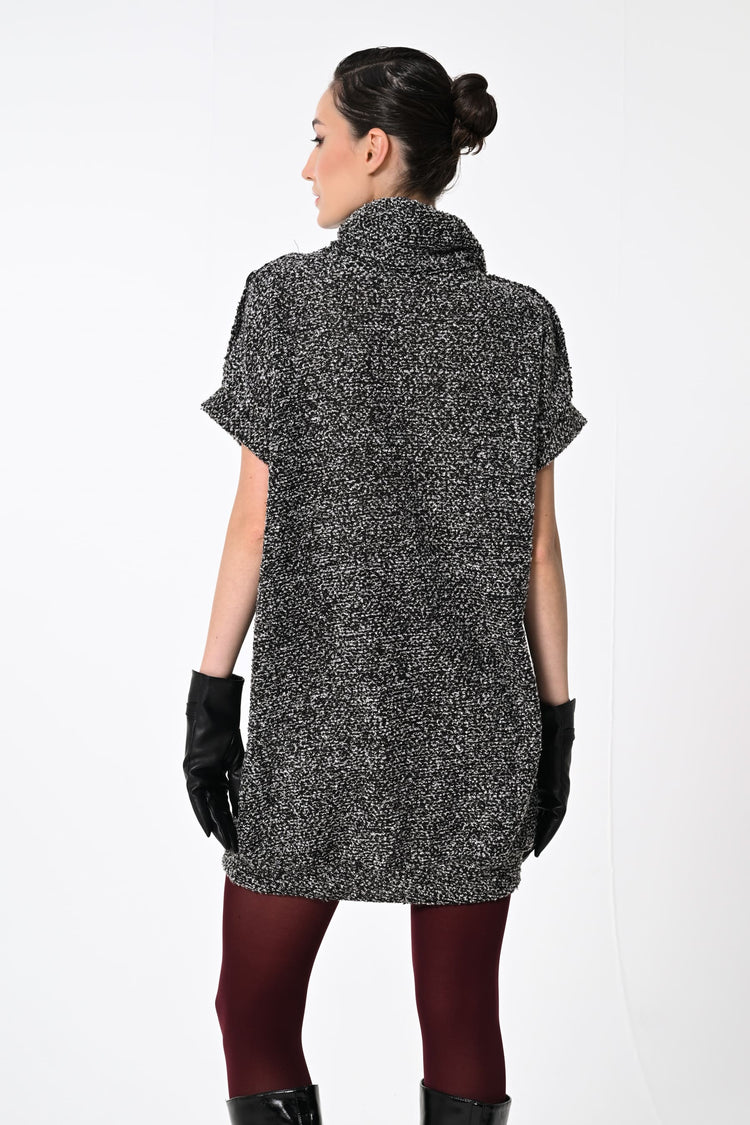 Mini abito in maglia bouclé