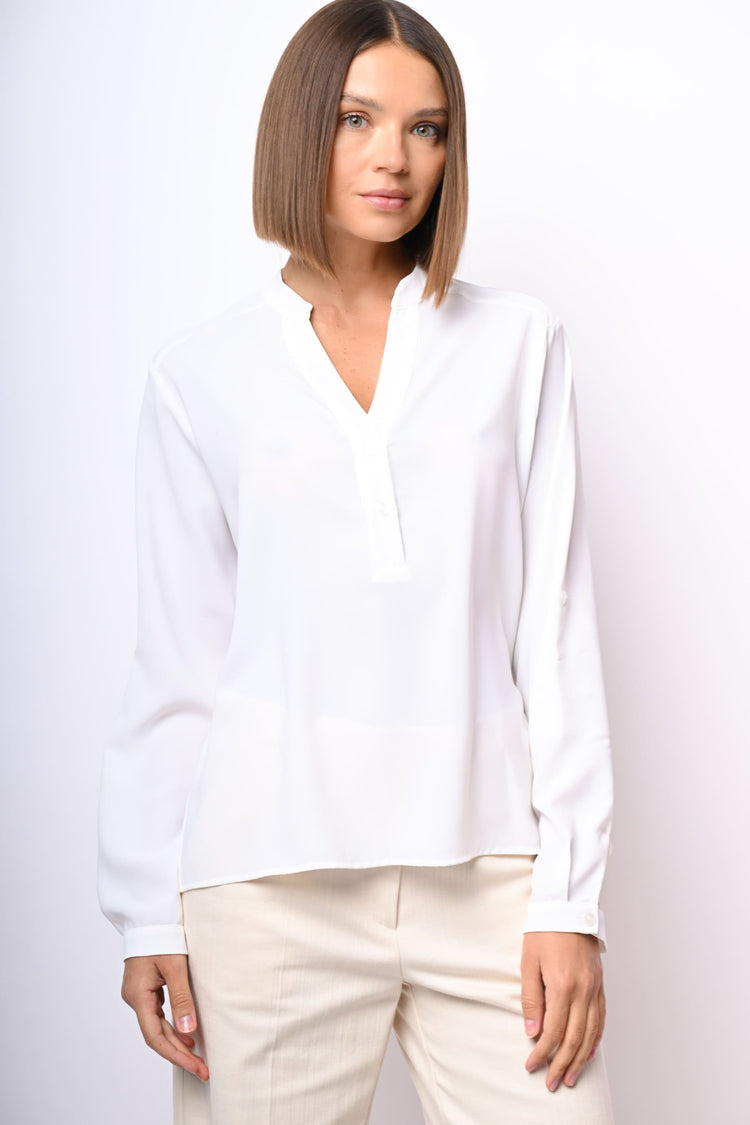 Camicia con scollo alla tunisina