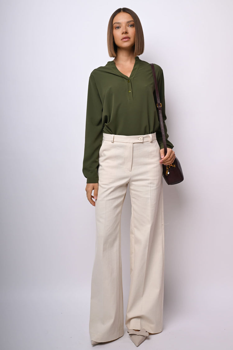 Camicia con scollo alla tunisina