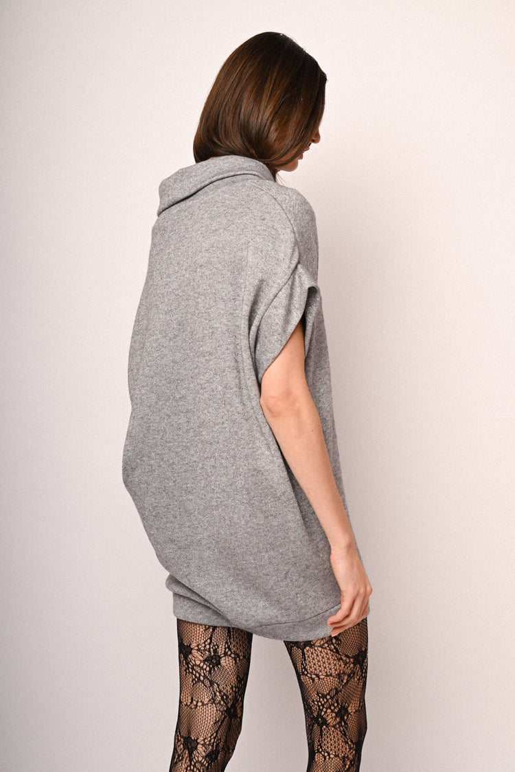 Mini abito a pullover in maglia lurex
