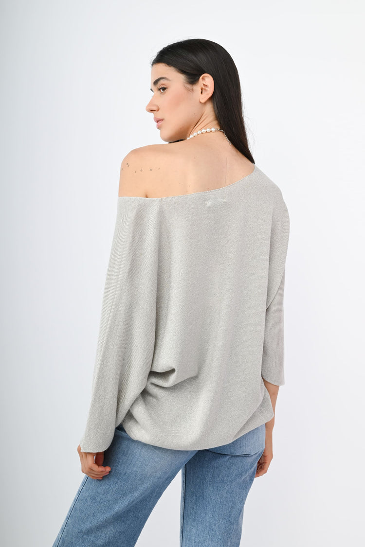 Pull in maglia lurex