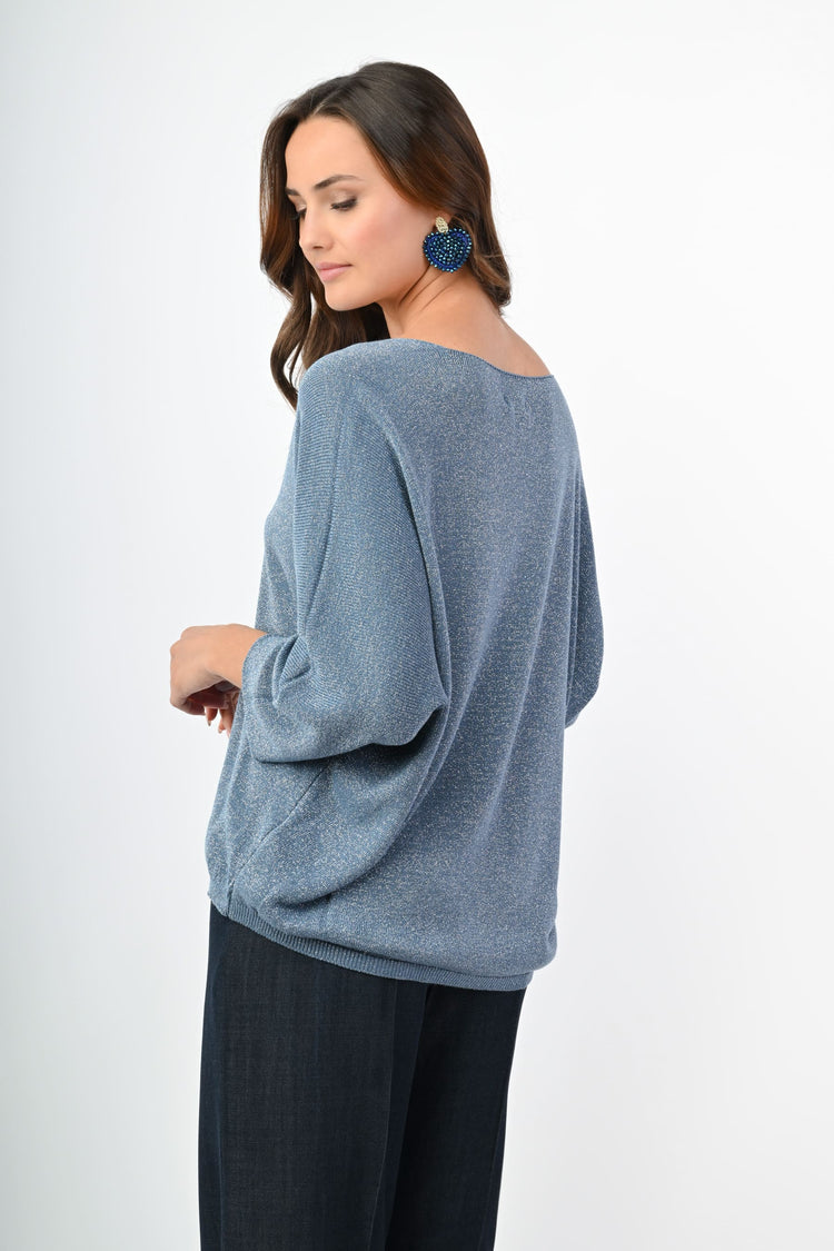 Pull in maglia lurex