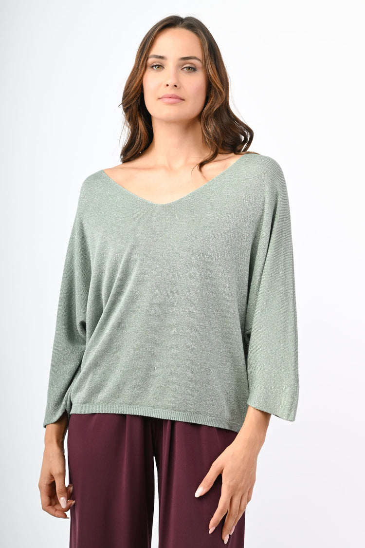Pull in maglia lurex