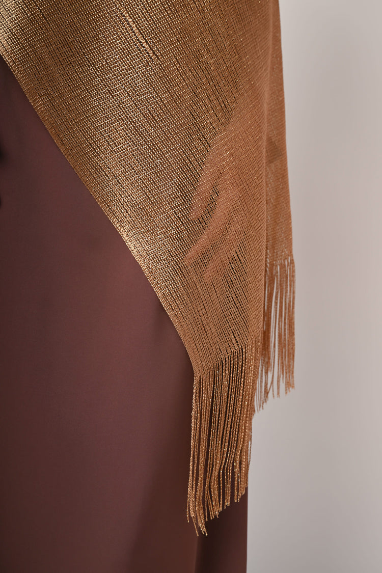 Poncho-stola in lurex