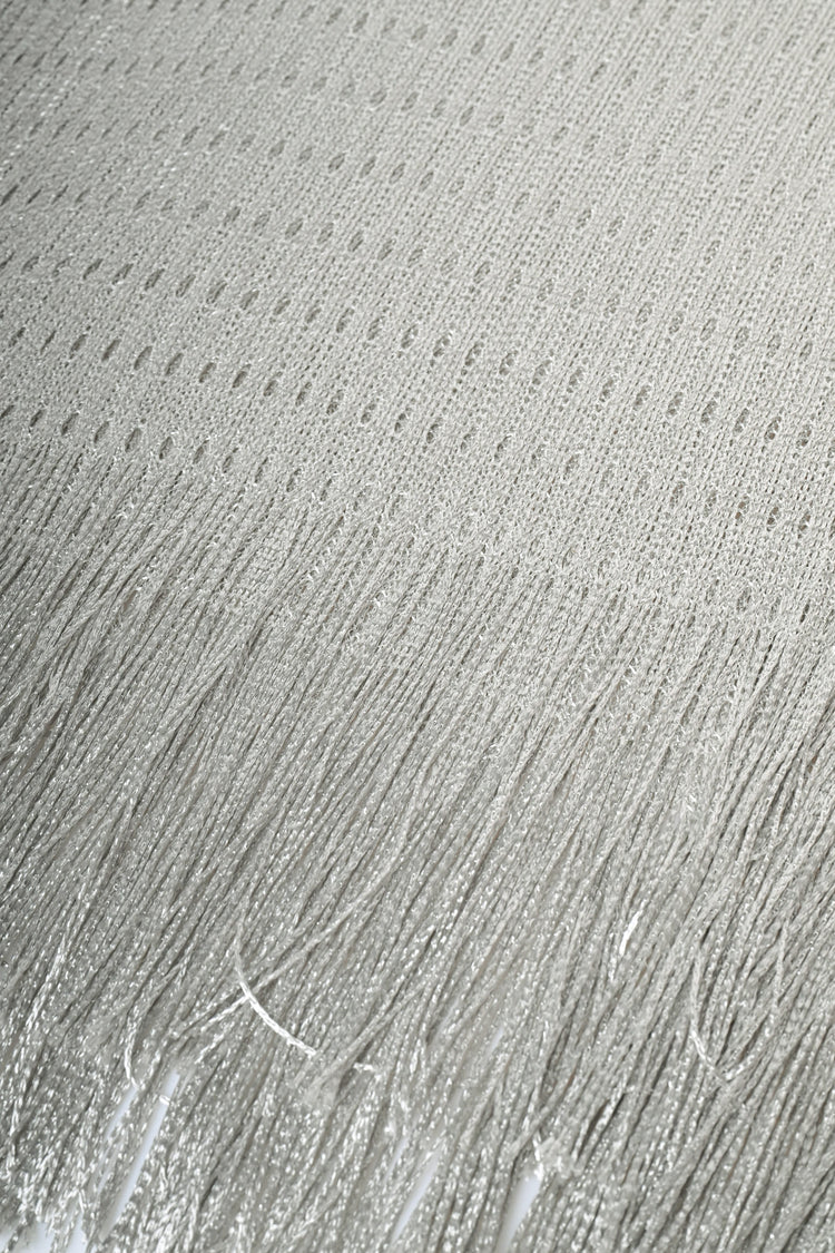 Sciarpa in maglia lamé