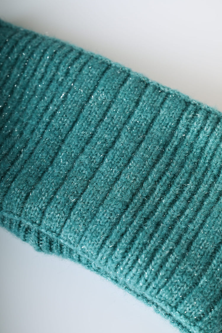 Fascia per capelli in maglia lurex