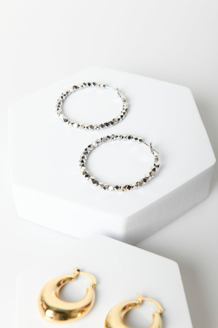 Set da due paia di orecchini a cerchio