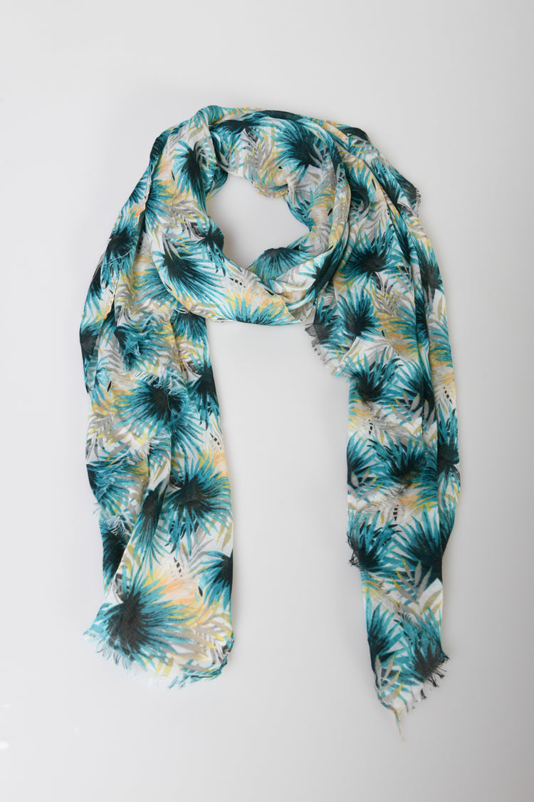 Sciarpa a stampa palme