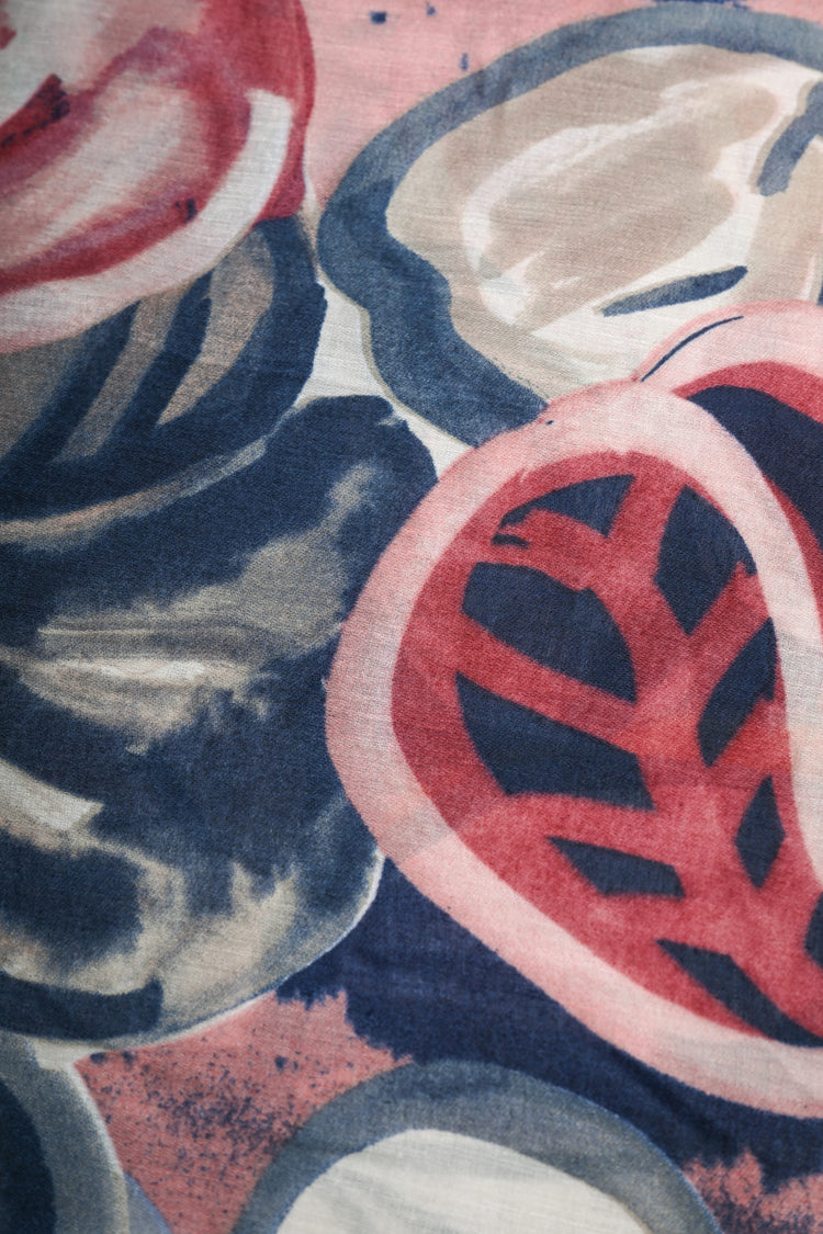 Sciarpa a stampa artistica floreale