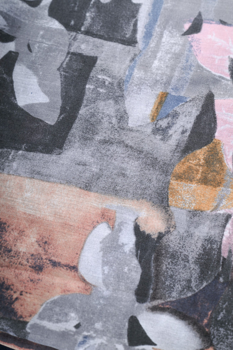 Sciarpa a stampa artistica floreale