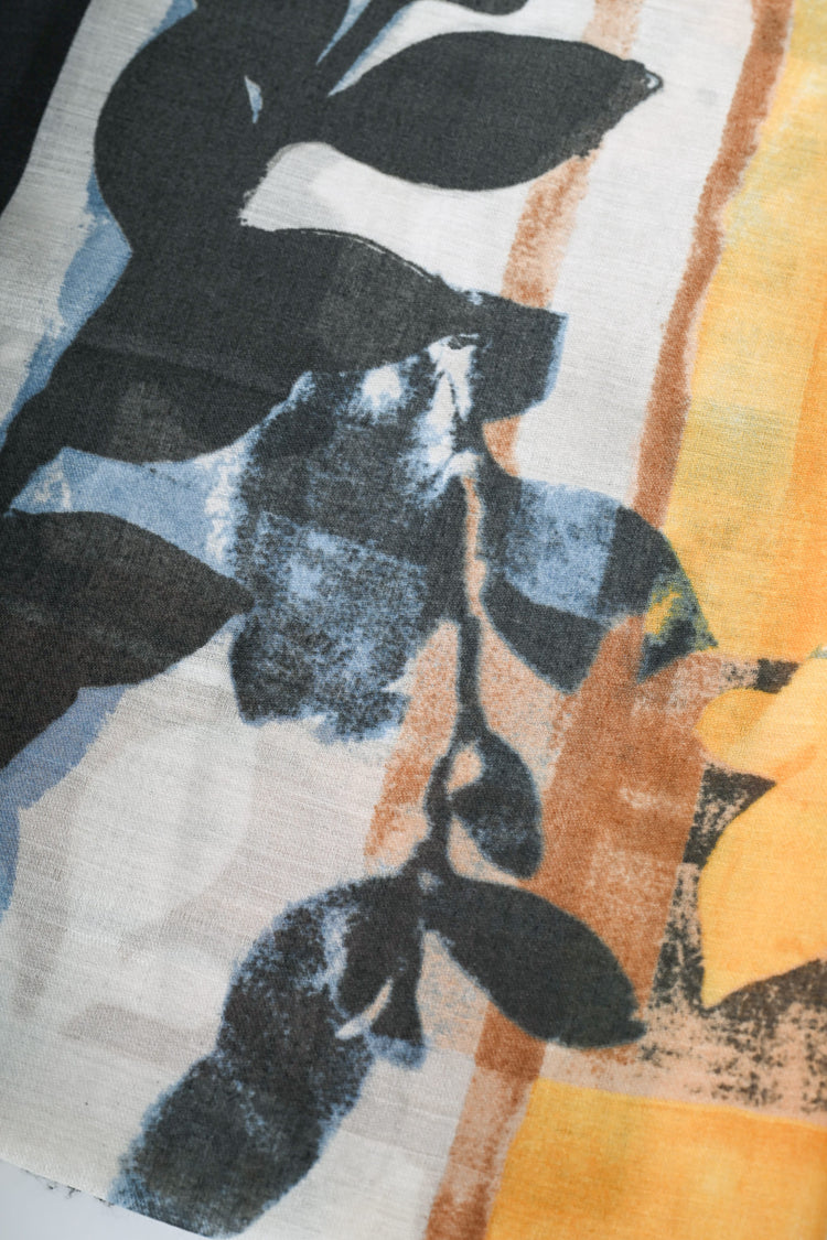 Sciarpa a stampa artistica floreale