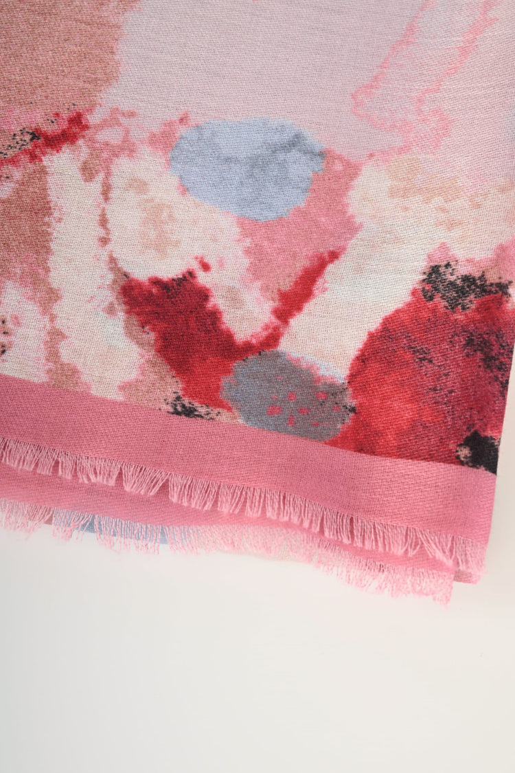 Sciarpa a stampa stile acquerello