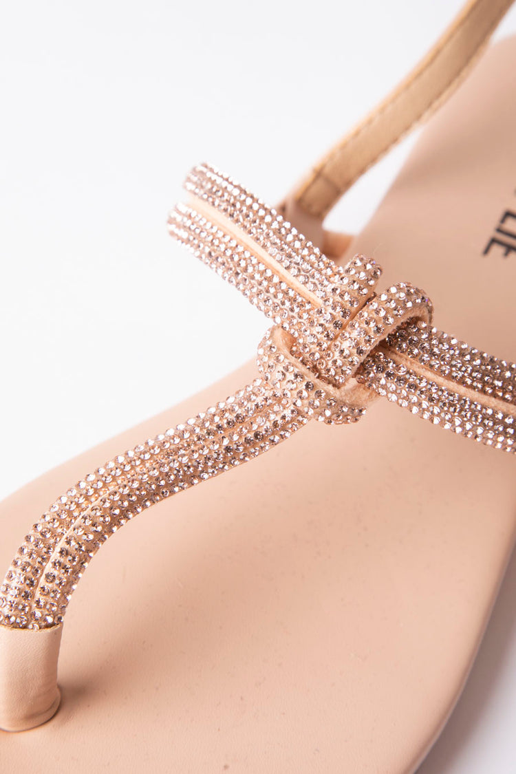 Sandali infradito con strass