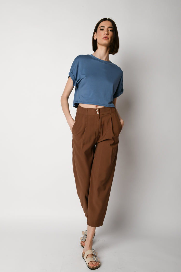 T-shirt crop boxy-fit