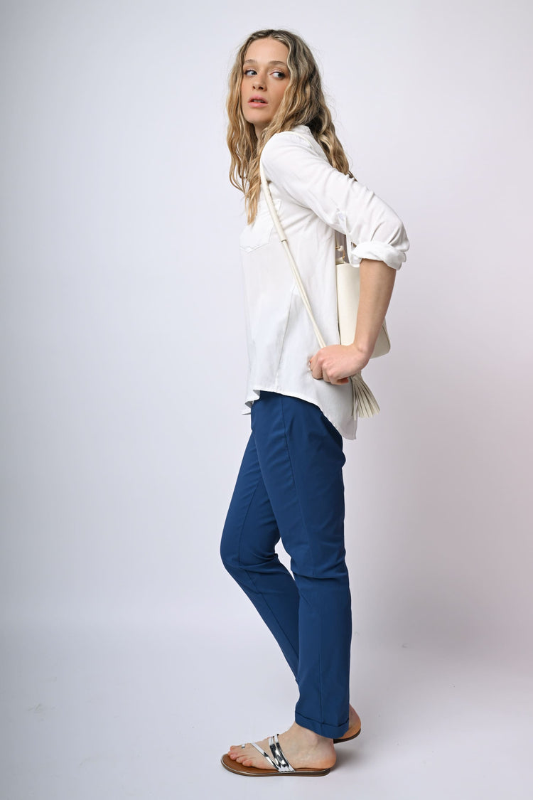 Camicia in viscosa con taschino