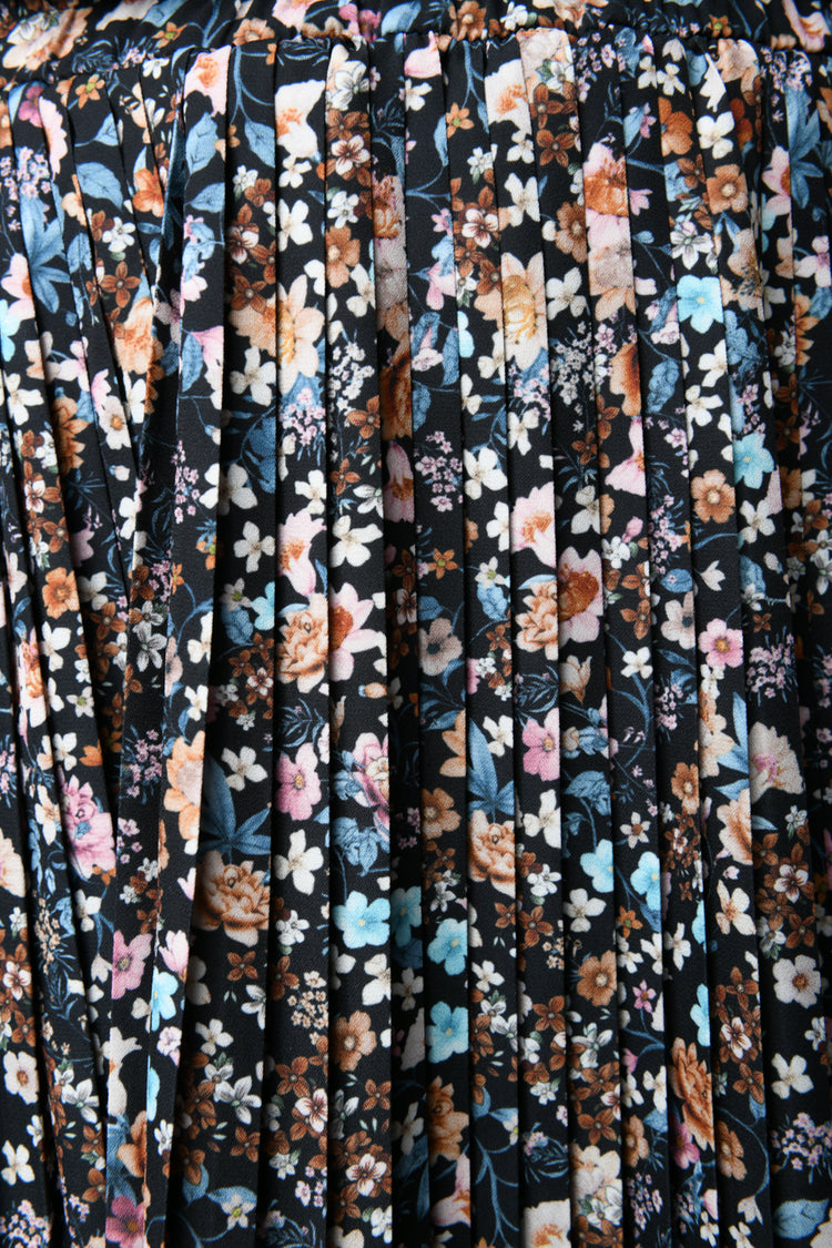 Minigonna a stampa micro floreale