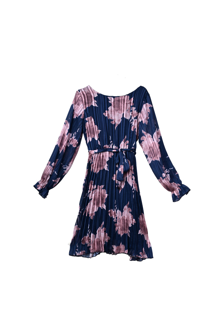 Abito plissé a stampa floreale