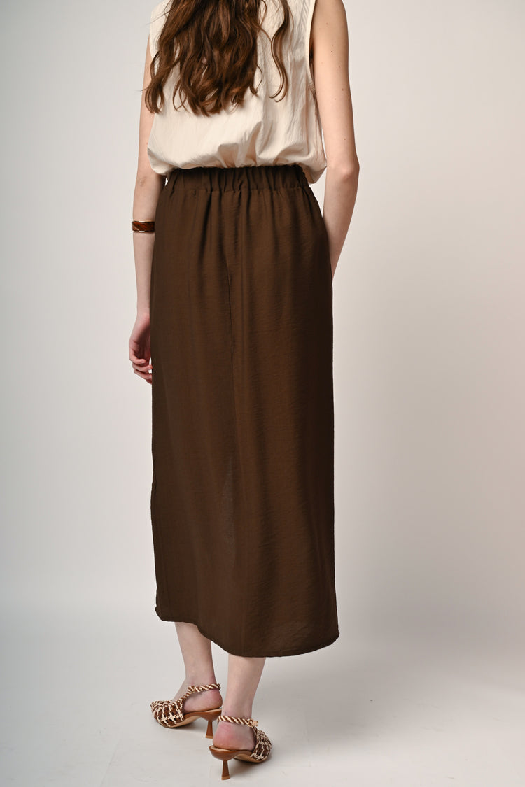 Gonna lunga con bottoni