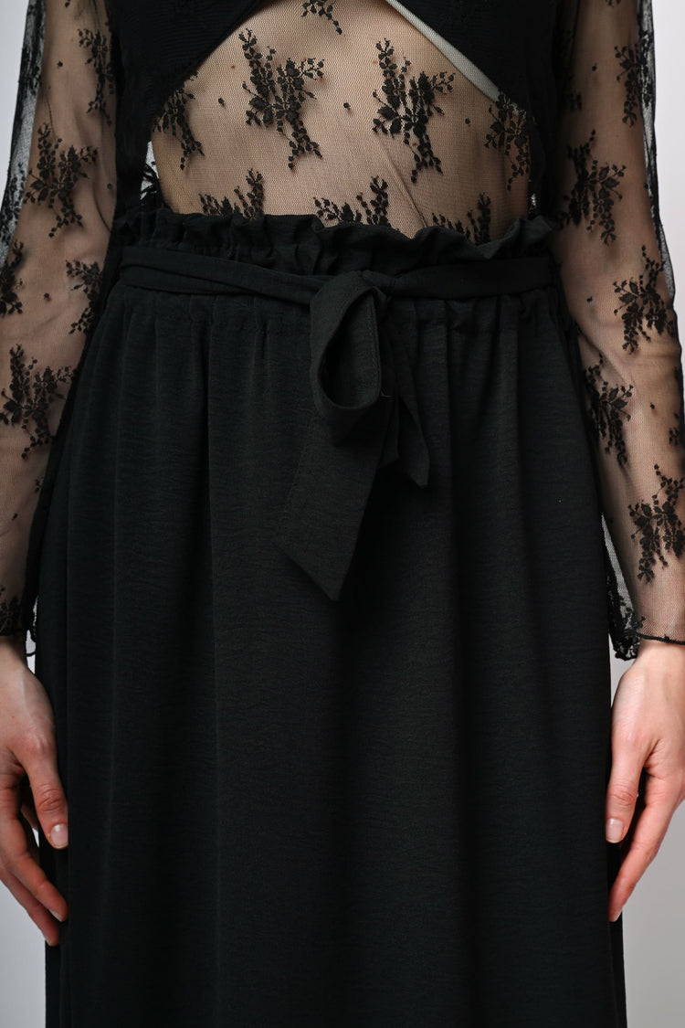 Gonna lunga con cintura