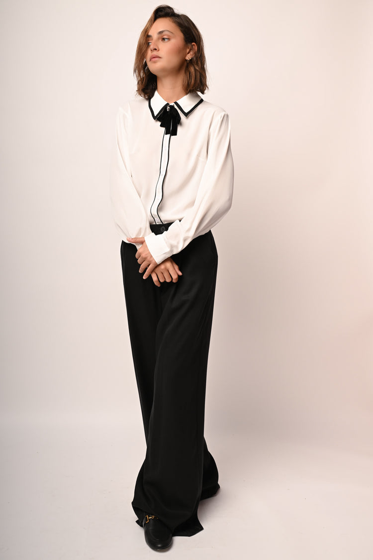 Pantaloni palazzo in lyocell