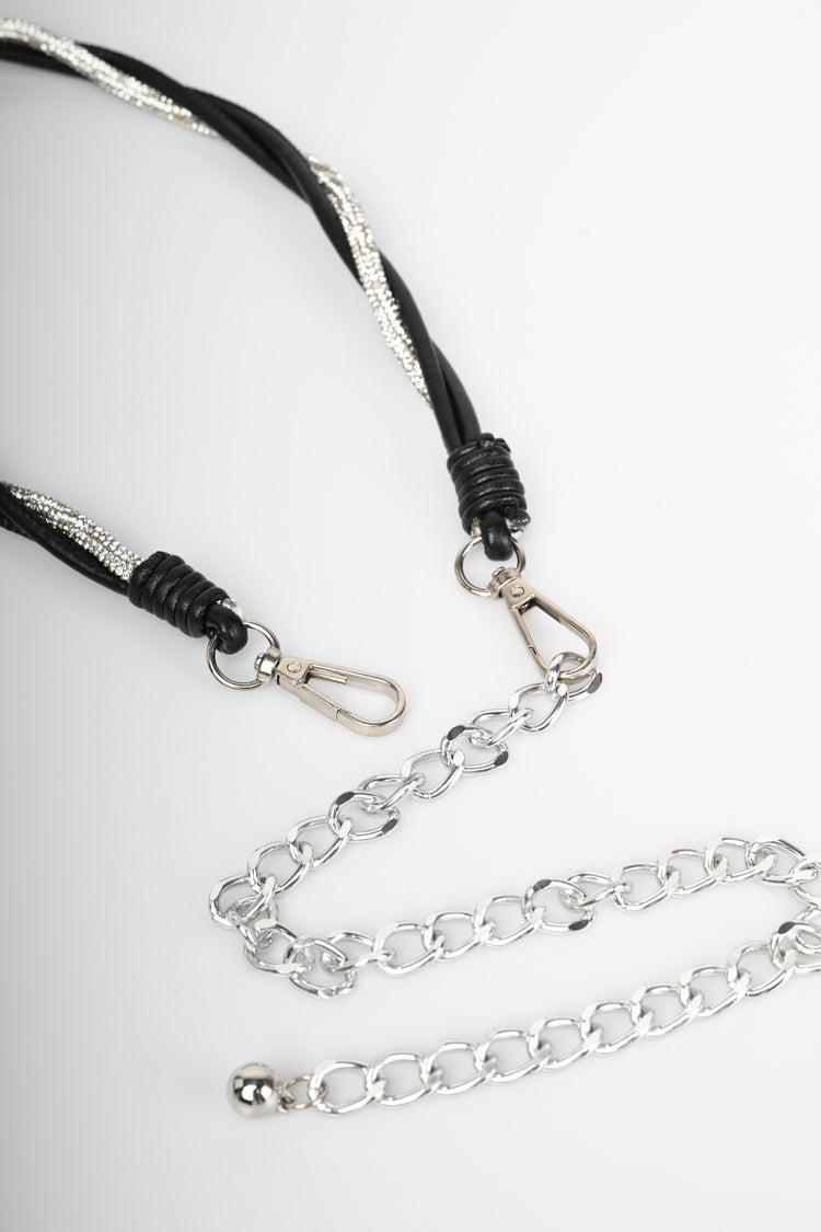 Cintura gioiello intrecciata