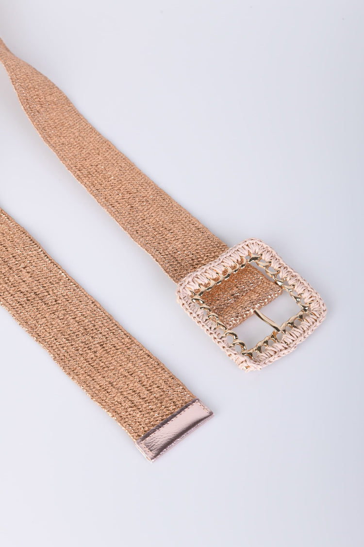 Cintura elastica con fibbia squadrata