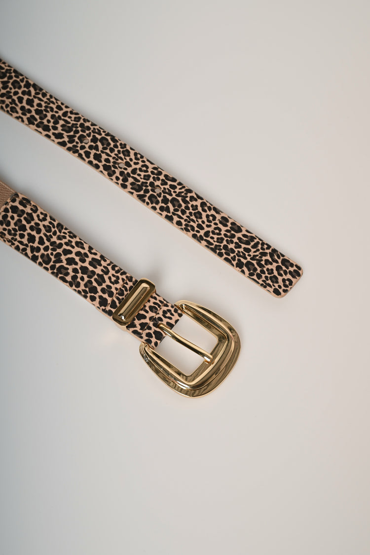 Cintura elastica a stampa animalier