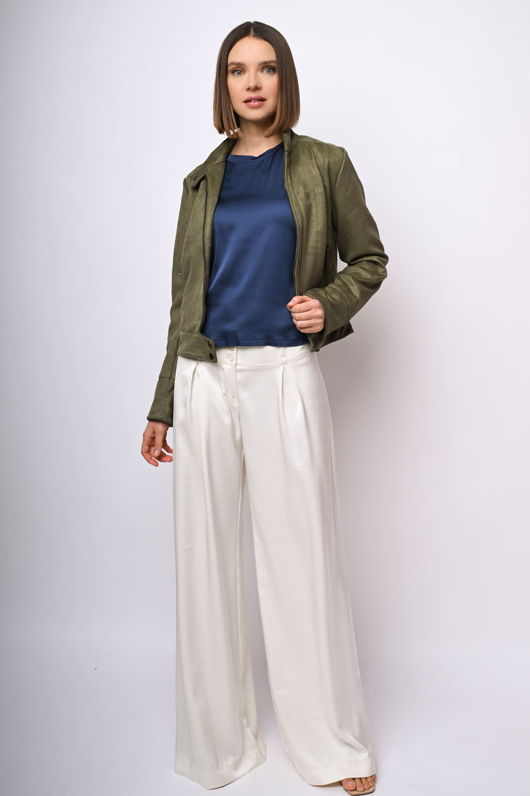 T-shirt in raso di viscosa