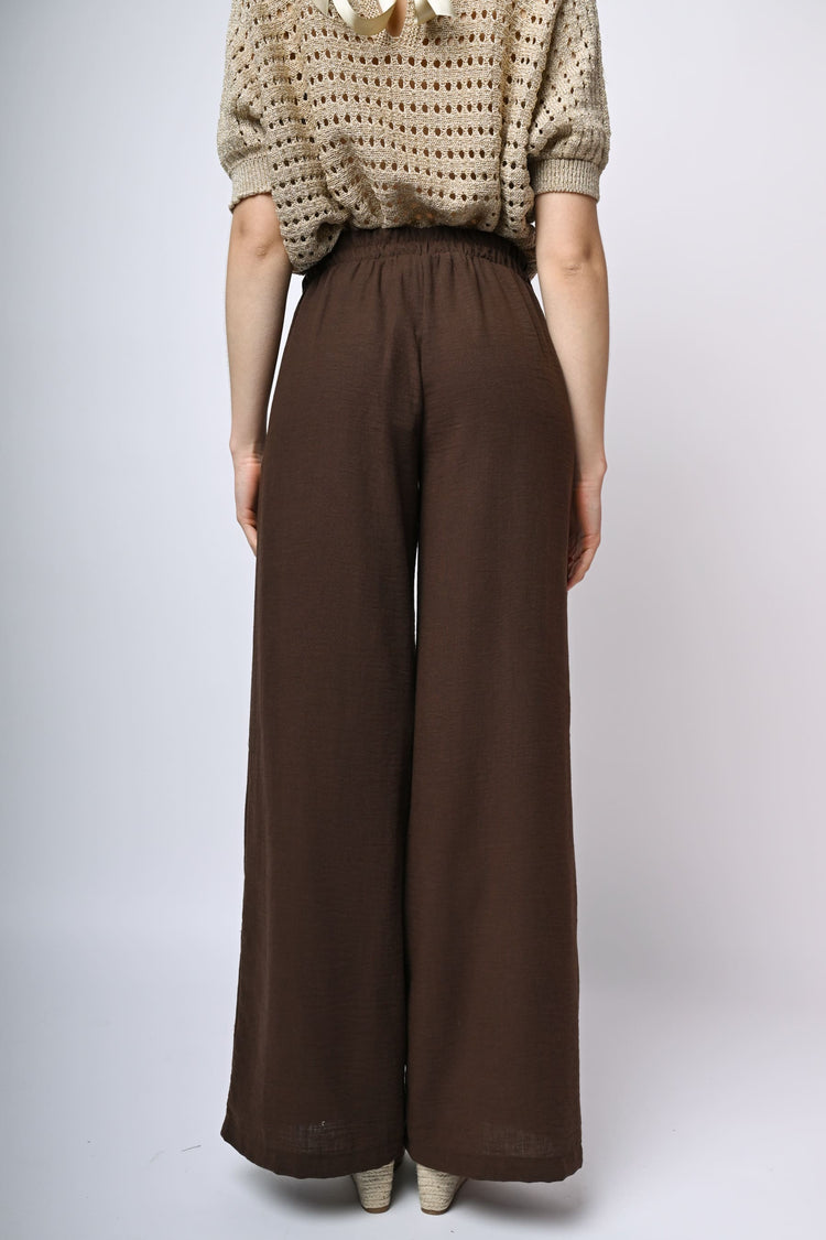 Pantaloni palazzo con pieghe