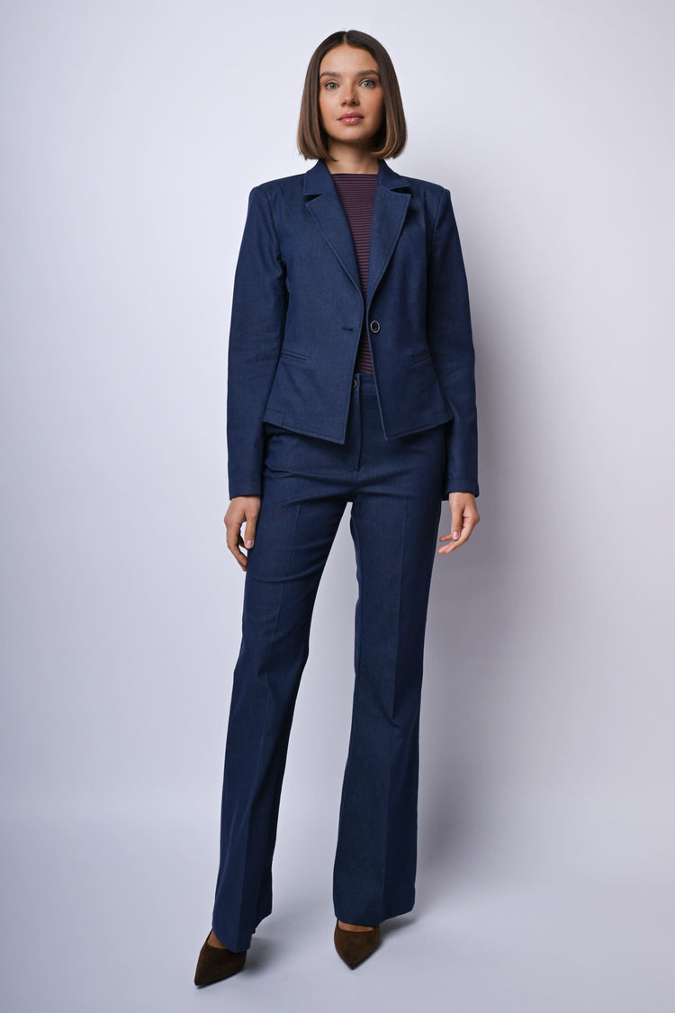 Pantaloni svasati misto viscosa